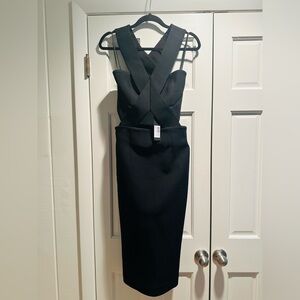 NICHOLAS Bandage Wrap Band Dress in Blk NWT!! Stunner